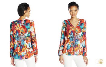 Desigual Damenhemd - Modell CAM BEGONA, rot.