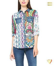 Desigual Hemd Chelo, bunt.