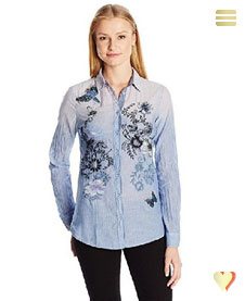 Desigual Hemd Cam Ny, blau.