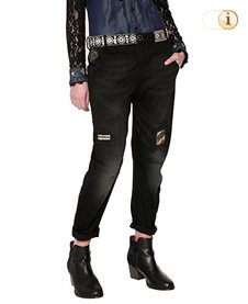 Desigual Jeans, Hose, Damen, Denim. Farbe: schwarz.