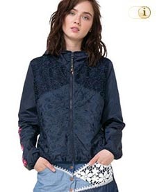 Desigual Uebergangsjacke Blouson, Farbe: Blau.