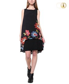 Desigual, Kleid picos Caribou, Farbe: schwarz.