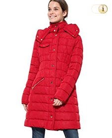 Roter Wintermantel für Damen. Mantel Abrig pisa, rot.