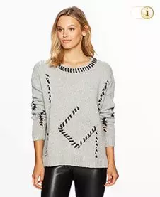 Grauer Desigual Pullover Liso, grau.