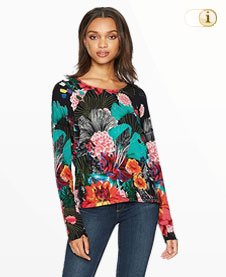Desigual Pull Tajo Pour Femme, Noir, X-Small