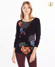 Schwarzer Desigual Pullover Sophia, schwarz.