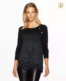 Schwarzer Desigual Pullover Gaea, schwarz.