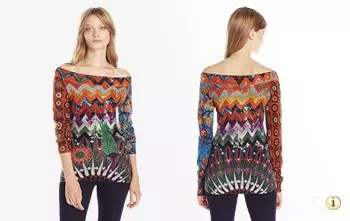 Desigual Herbst, Pullover 'Stay With Me', bunt.