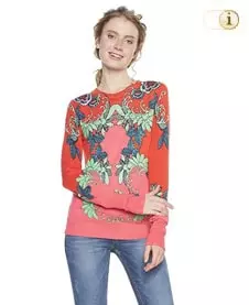 Desigual Pullover Cristicuchi, rot.