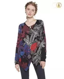 Schwarzer Desigual Pullover Mireia, schwarz.