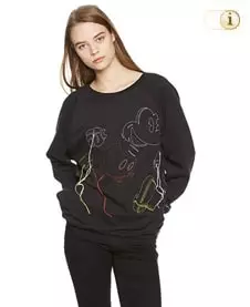 Desigual Pullover Mickey Mouse, schwarz.