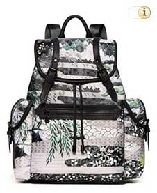 Daybag “Explorer Victoria” in weiß mit tropical Musterung. Material: 100% Polyester. Farbe: weiß.