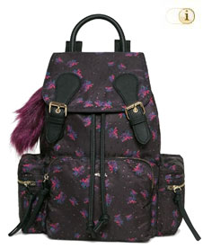 Desigual Rucksack Vancouver Bloomstar mit zierlichen Prints. Aus 100% Polyester. Farbe: purpur.