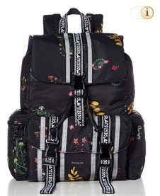 Desigual Rucksack REFLECTIVE GARDEN TRIBECA mit zierlichen floralen Prints. Obermaterial: synthetisch. Farbe: Schwarz.