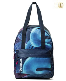 Desigual Sport Fitness Rucksack. School Bag Arty. Aus smartem Polyester. Farbe: blau.