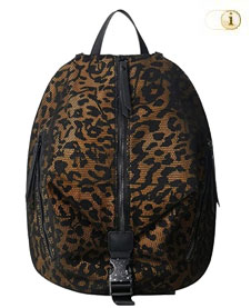 Desiguals kleiner Rucksack Animal Print Jaguar Viana. Aus 100% Polyester. Farbe: Schwarz.