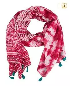 Desigual Herbst, Foulard, Schal, Loopschal SPLASH, rot.