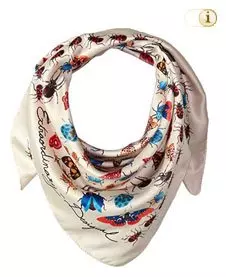 Desigual Herbst, Foulard, Schal, Floral,  beige.