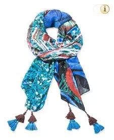 Desigual Foulard, Schal, Loopschal Blue_Nuit, blau.