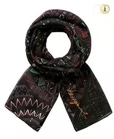 Desigual Herbst, Foulard, Schal, Loopschal Noa, schwarz.