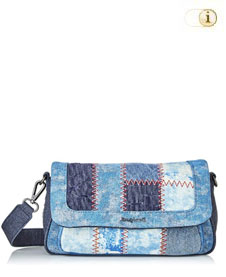 Tasche Denim Across-Body-Bag passend zu Jeanskleidung. Stoffe: Materialmischung. Farbe: blau.