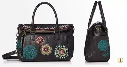 Schwarze Desigual Bols Siara Loverty Handtasche.