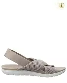 FitFlop Damen Sandale, Airmesh Slingback mit elestischem Fersenriemen, taupe.