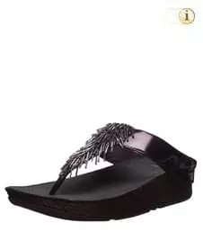 Lila ( Deep Plum ) Fitflop Damen Sandalen. Sandale CHA CHA, Lila.