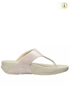 FitFlop Zehensteg-Sandale Lulu Glitter. Farbe: schimmernd hellrosa.