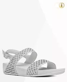 Weiße Fitflop Damen Sandalen. Sandale “Safi” Backstrap, weiß.