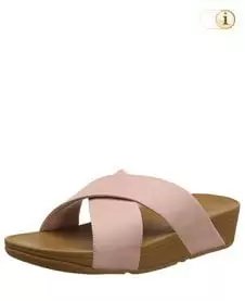 FitFlop Pantolette Lulu Slip-on. Farbe: schimmerndes rosa.