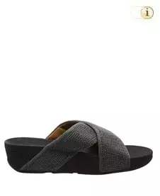 Fitflop Damen Ritzy Slide Sandale, dunkelgrau.