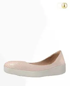 FitFlop Superballerina Schuhe,Lizard Print, rosé.