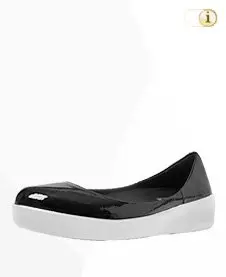 FitFlop Superballerina Schuhe,schwarz.