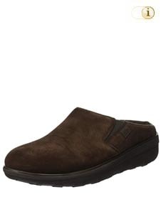 Damen Suede Clogs - Slip-On mit Schnallenriemen
