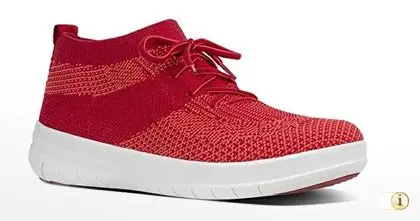  Fitflop Schuhe Damen, UBERKNIT SLIP-ON HI TOP Schuh, classic red.