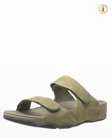 Fitflop Gogh Slide Adjustable, Herren Sandale, oliv.