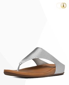 FitFlop Banda Sandalen (Perf), Silber.