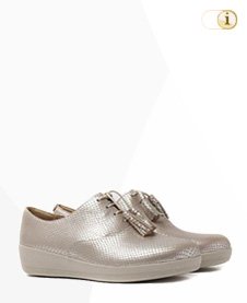 FitFlop Classic Tassel Superoxford Schuh, silber.