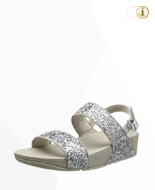 FitFlop Damen Glitterball Sandale, silber.