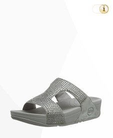 Fitflop Rokkit Slide Sandale, silber.