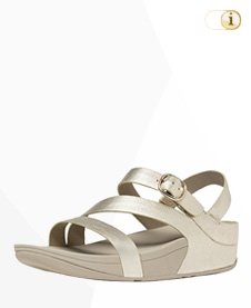 FitFlop SANDALE “SKINNY Z CROSS”, silber.