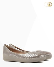 Fitflop Superballerina Schuhe - Silber, Snake.