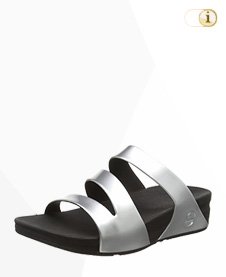 FitFlop Superjelly Twist SANDALE, silber.