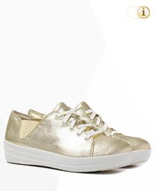 FitFlop Sporty Lace Up Sneaker, Gold.