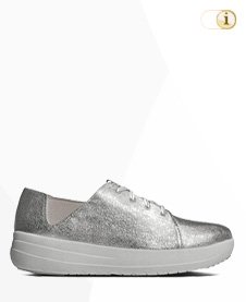 FitFlop Sporty Lace Up Sneaker, silber.