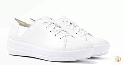 FITFLOP Sporty Lace Up Sneaker in weiß.