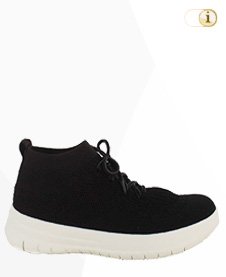 Fitflop Uberknit SLIP-ON HI TOP Schuh, schwarz.