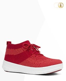 Fitflop Uberknit SLIP-ON HI TOP Schuh, classic red.