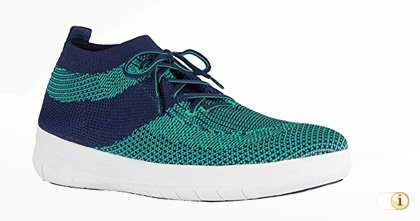 UBERKNIT Slip-On Hi-Top Sneaker, grün.